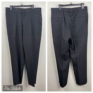 Flying Cross Uniform Pants Men 37L Black Wool Blend Freedom Fit Fechheimer  USA